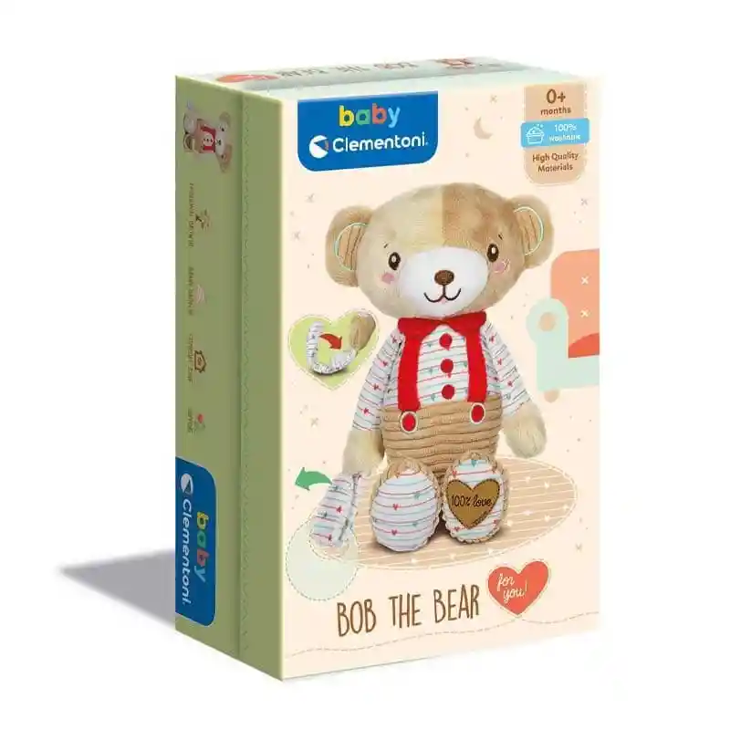 Peluche En Caja Para Bebe Bob El Oso