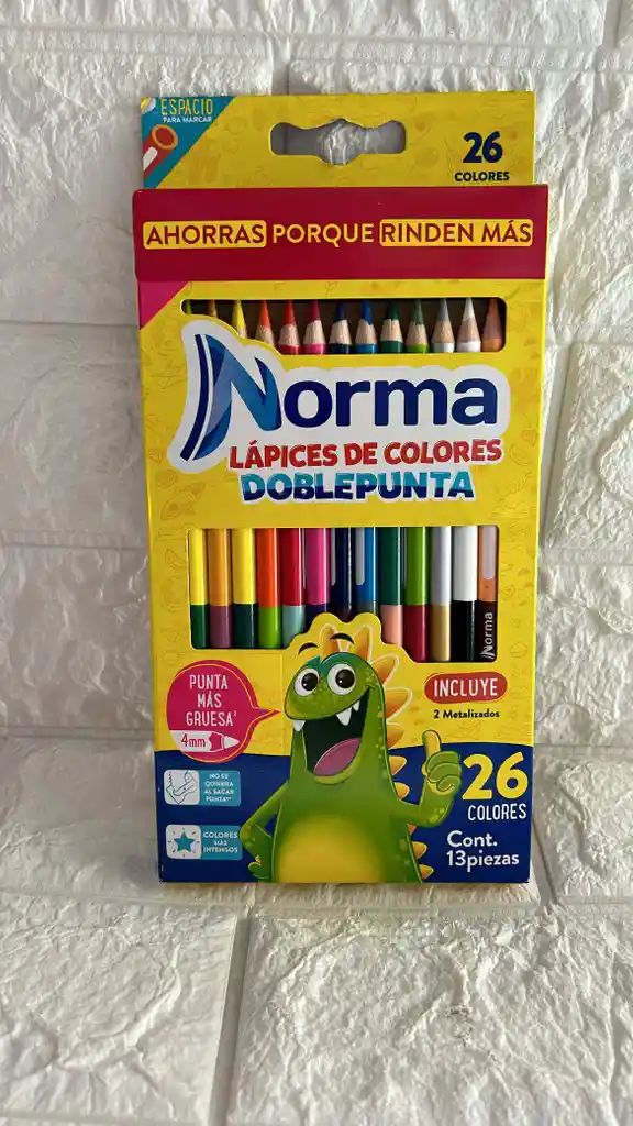 Colores Norma Doble Punta X12