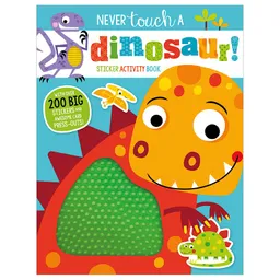 Libro De Actividades Con Stickers No Toques Los Dinosaurios