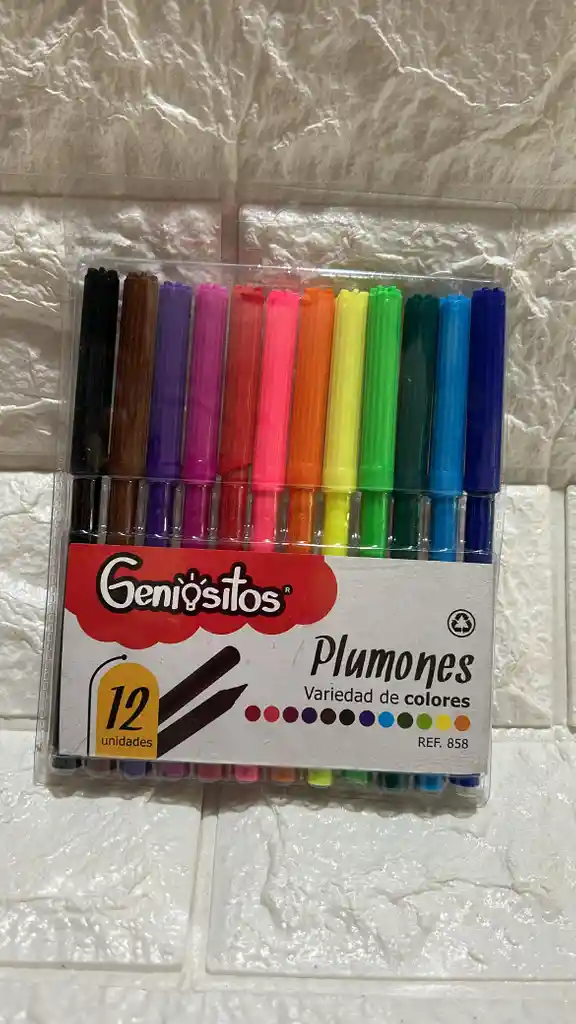 Plumones X12 Geniosito