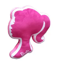Cojin Rosado Barbie 30cm Decoración Suave Regalo Niñas