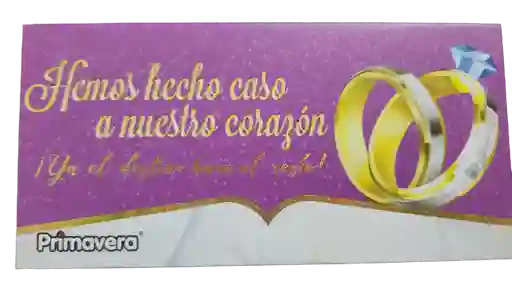 Lluvia De Sobres "matrimonio"