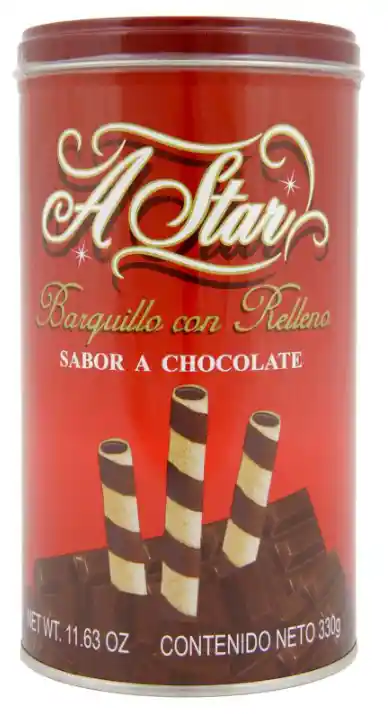 Barquillo Con Relleno Sabor A Chocolate King Dutch 114g