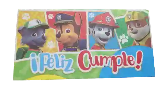 Lluvia De Sobres "feliz Cumpleaños Paw Patrol"