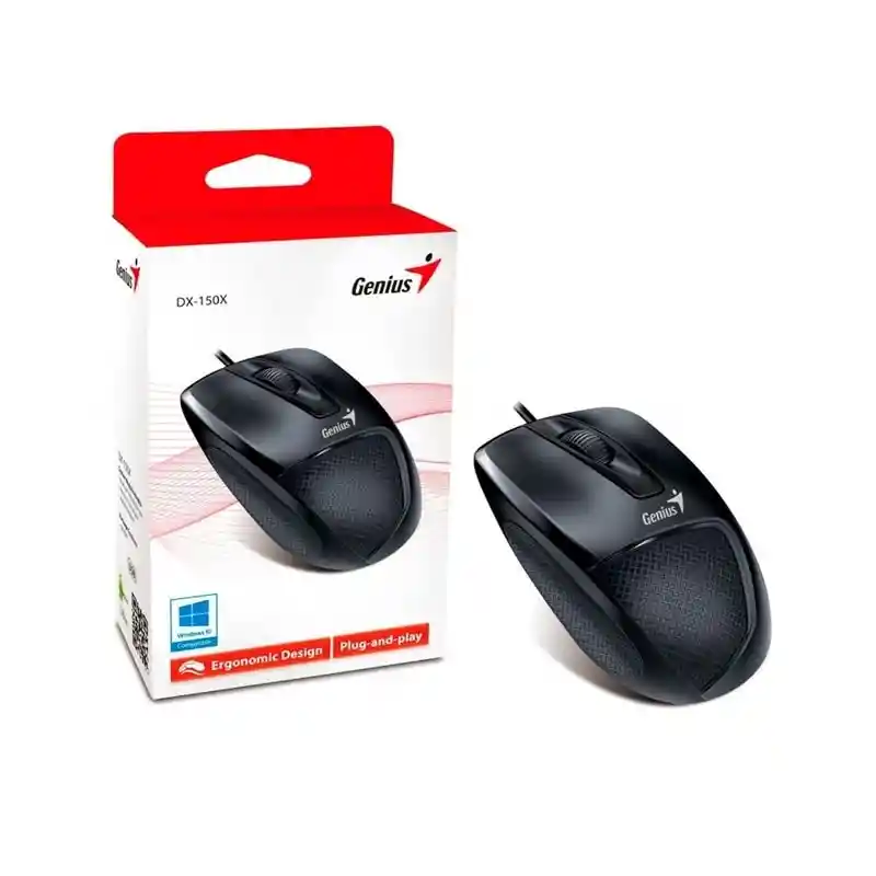 Mouse Ergonomico Genius Usb Dx150 Negro