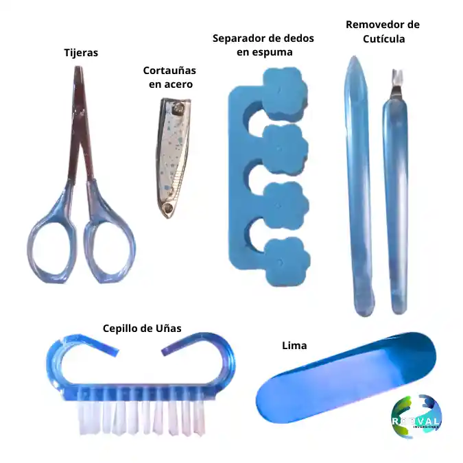 Kit De Limpieza Uñas Xk-166 Isp