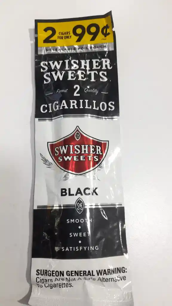 Swisher Sweets Black 2 Cigarillos