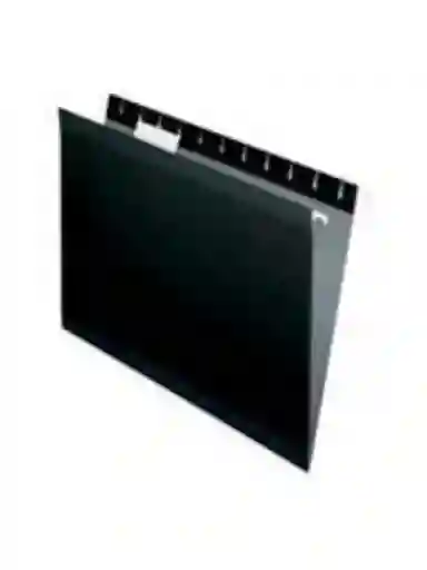 Carpeta Colgante Plastica Negra Oficio