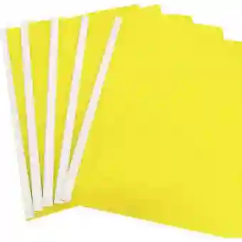 Carpeta Plastica Con Bisel Amarilla, Tamaño Oficio