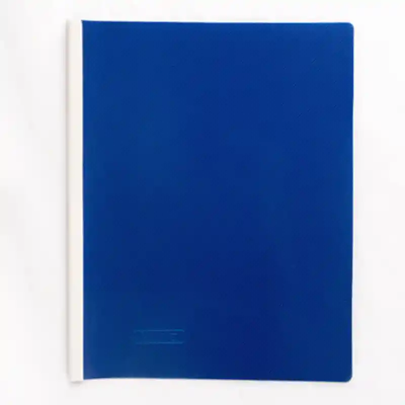 Carpeta Plastica Con Bisel Azul, Tamaño Oficio