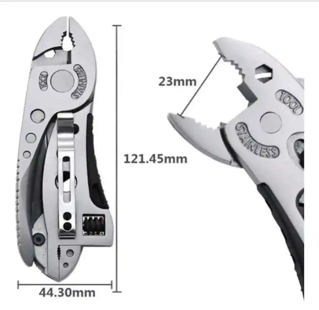 Multiherramienta Alicate Multiuso Mini Expansiva Destornilladores