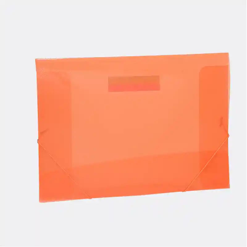 Carpeta De Seguridad Plastica Naranja Oficio