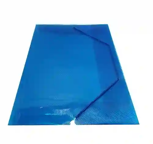 Carpeta De Seguridad Plastica Azul Oficio
