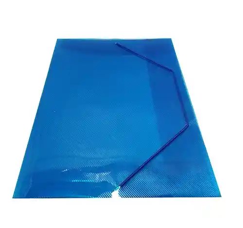 Carpeta De Seguridad Plastica Azul Oficio