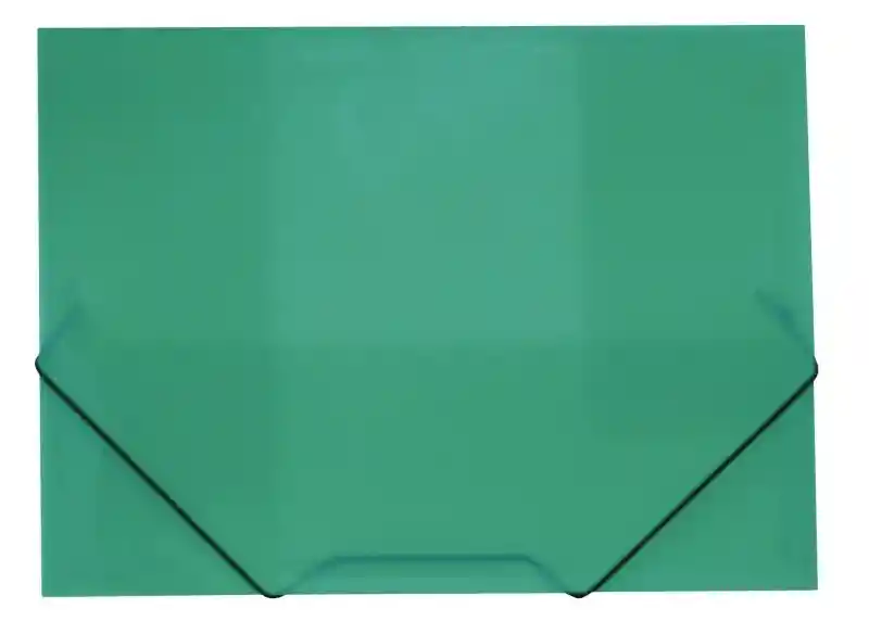 Carpeta De Seguridad Plastica Verde Oficio