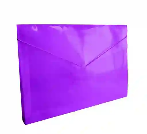 Carpeta Fuelle Plastico, Morado, Oficio