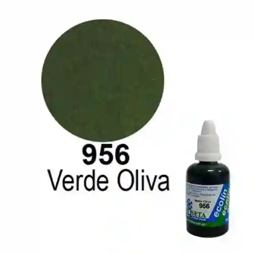 Roseta Ecolín Acuarela Liquida Verde Oliva 956