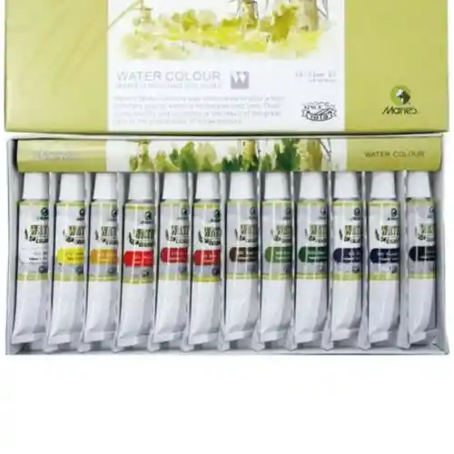 Maries Acuarela X 12 Tubos De 12ml