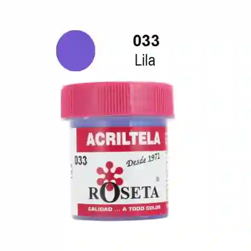 Roseta Pintura Para Tela Acritela Color Lila