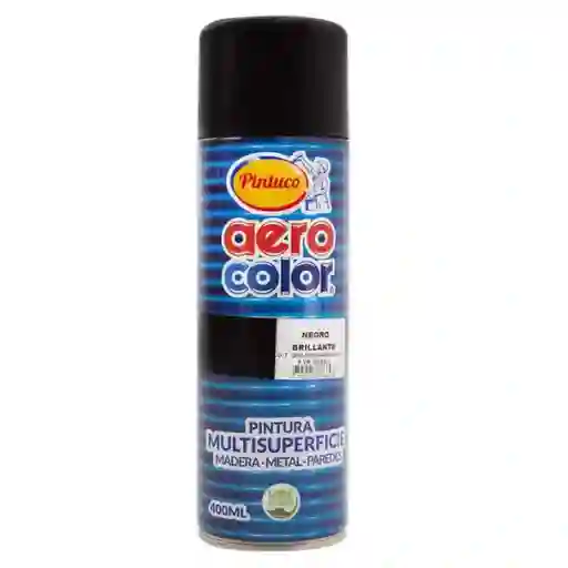 Pintura En Aerosol Negro Brillante Pintuco 300ml