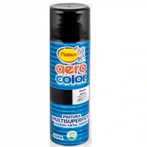 Pintura En Aerosol Negro Mate Pintuco 300ml