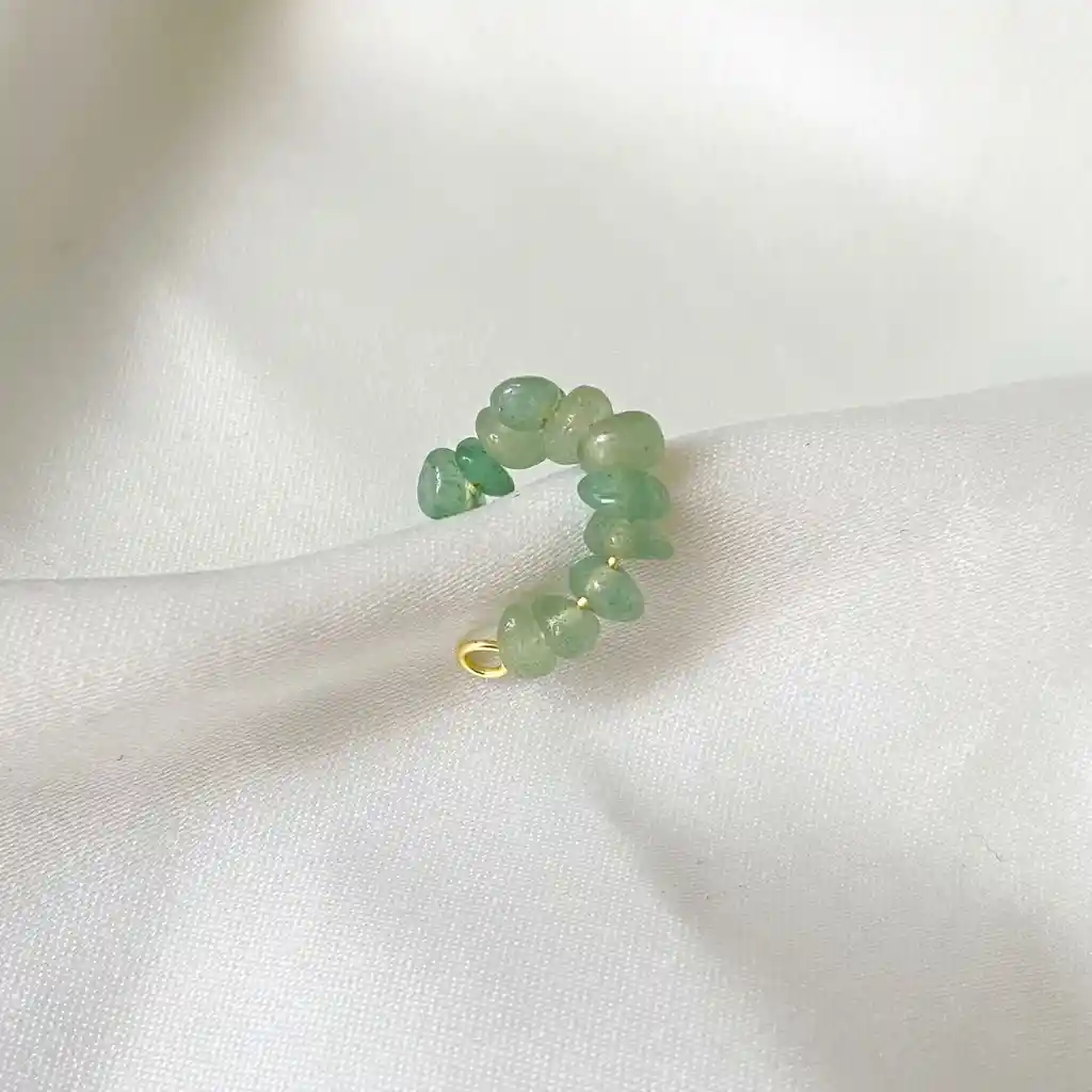 Earcuff Cuarzo Jade