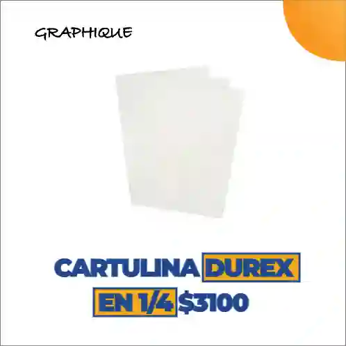 Cartulina Durex En 1/4