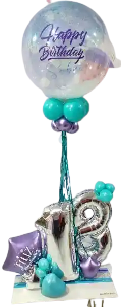 Bouquet De Globos Express- Base Madera Edad