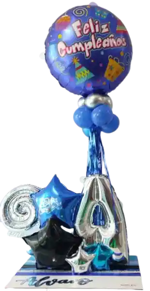 Bouquet De Globos Express- Base Madera Edad
