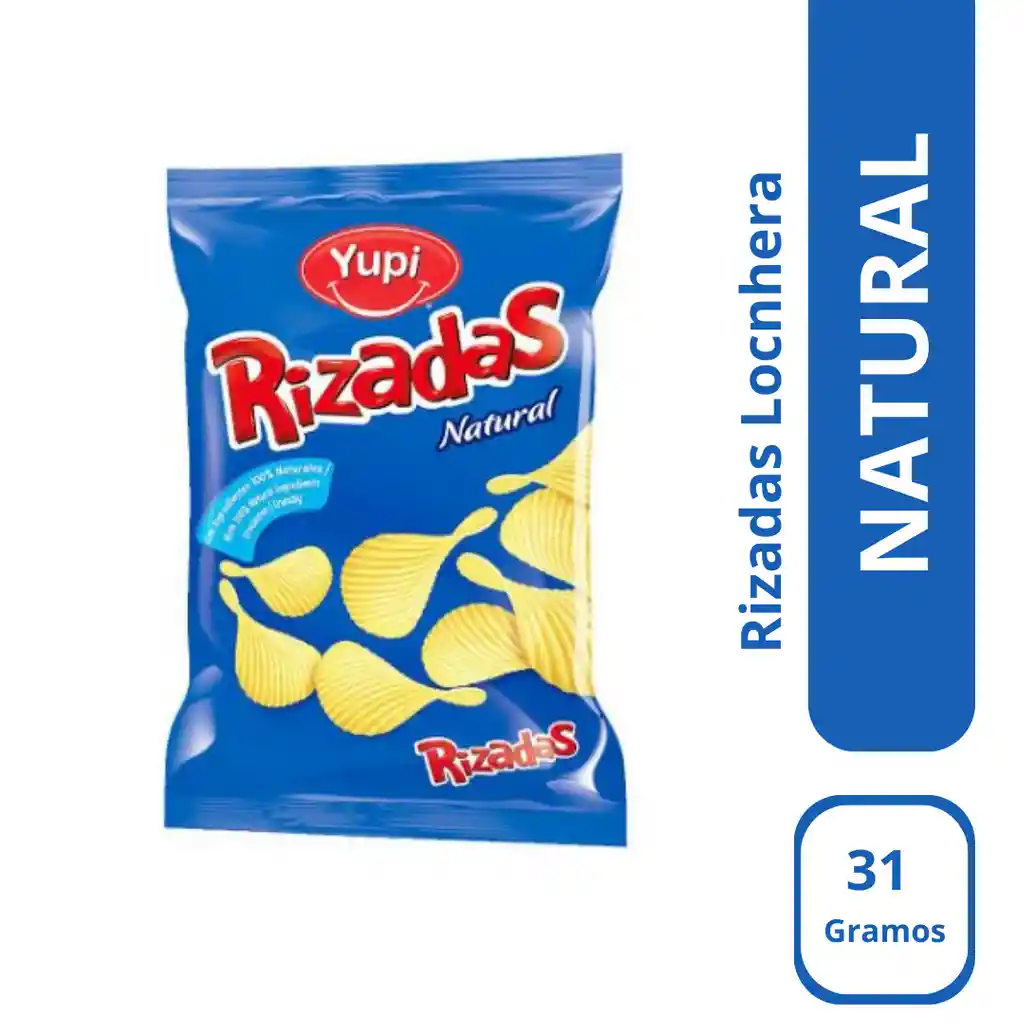 Papas Rizadas Lonchera - Natural X 31 Gramos