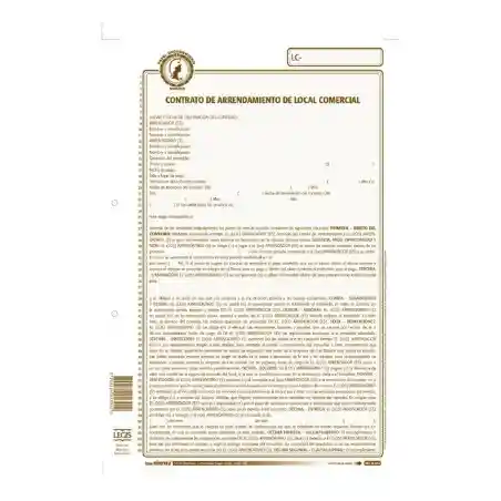 Contrato De Arrendamiento De Local Comercial X1