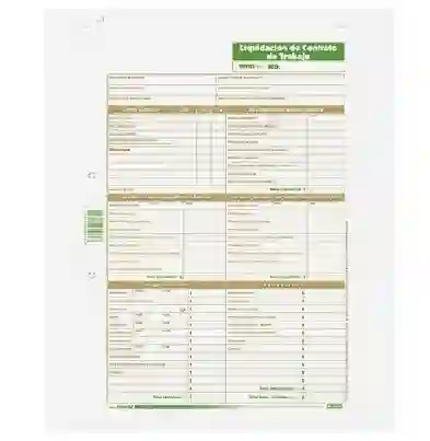 Liquidacion De Contrato, Trabajo De Servicio Domestico X1