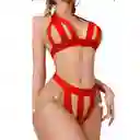 Conjunto Lencería Para Mujer Sexy Roja Erótica