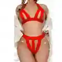 Conjunto Lencería Para Mujer Sexy Roja Erótica