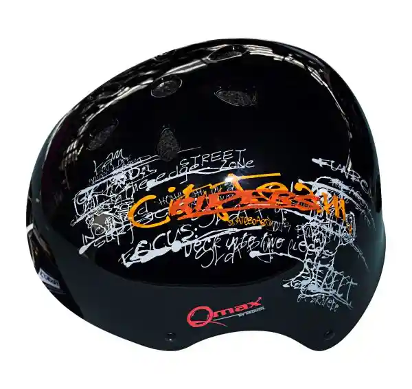 Casco De Patinaje Black Qmax