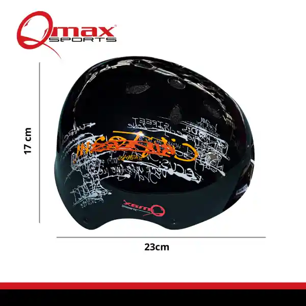 Casco De Patinaje Black Qmax