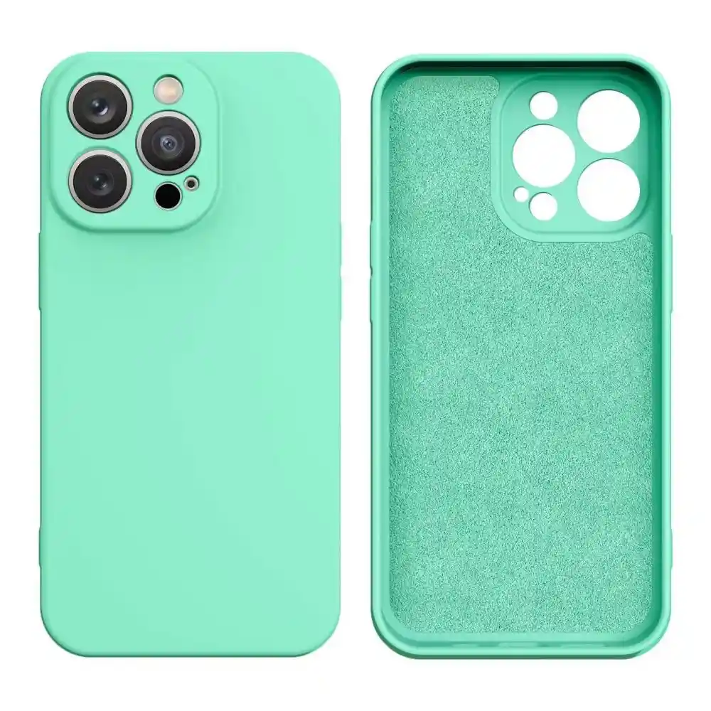   iPhone  14 Pro Max Silicone Case Menta 