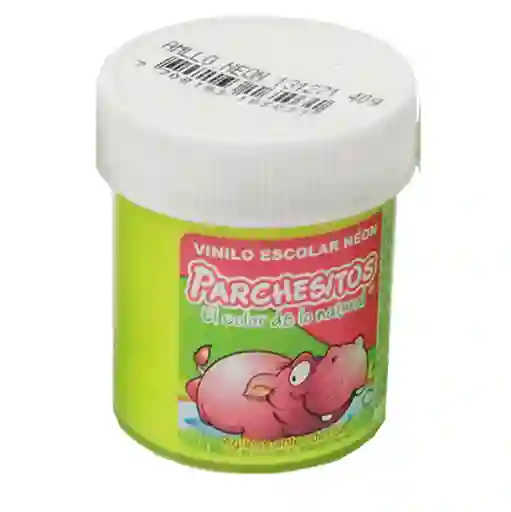 Vinilo Escolar Parchesito Amarillo Fluorecente 40g