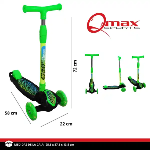 Tri Scooter Qmax Green