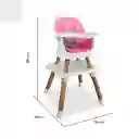 Silla Comedor Baby Elite Dinner Pink 5 En 1