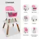 Silla Comedor Baby Elite Dinner Pink 5 En 1