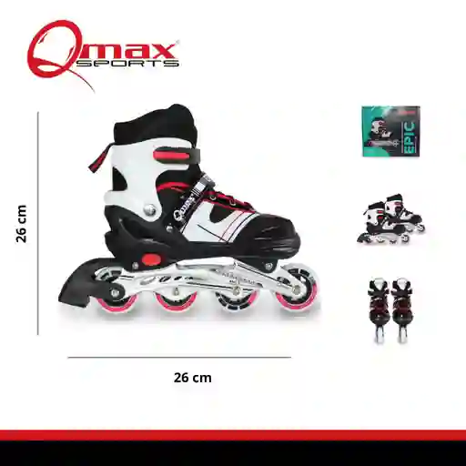 Patines Ajustables Epic Qmax S Red