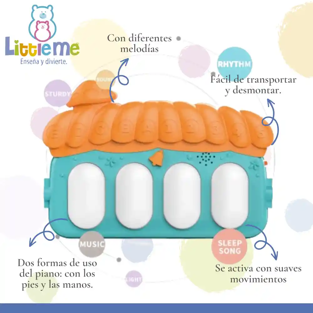 Gimnasio Para Bebé Interactivo Con Piano