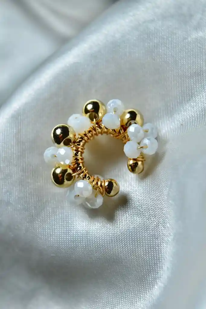 Earcuff Perlas Mixto Mar