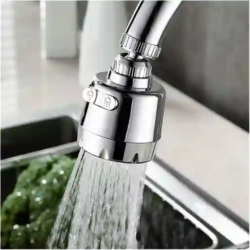 Grifo Ahorrador Purificador De Agua Gira 360 Grados Cromado