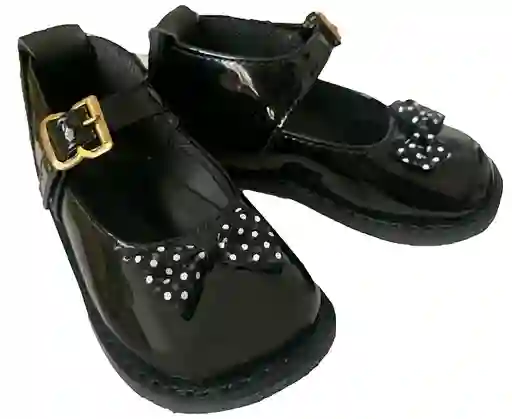 Zapatos Negros De Vestido Charol Tipo Baleta No Tuerce Para Niña Talla 17