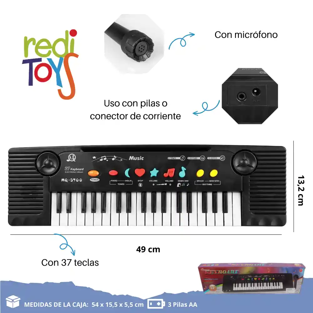 Organeta Electronica De 37 Teclas Master Music