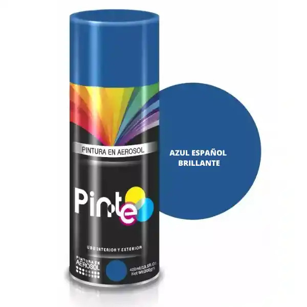 Pintura Aerosol Azul Español Brillante 400ml Pinte