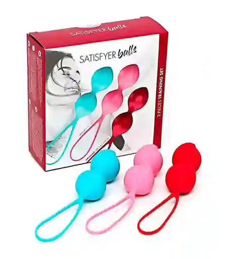 Bolas Vaginales Satisfyer V Balls Tricolor Bolas Kegel Ejercitador Pelvico