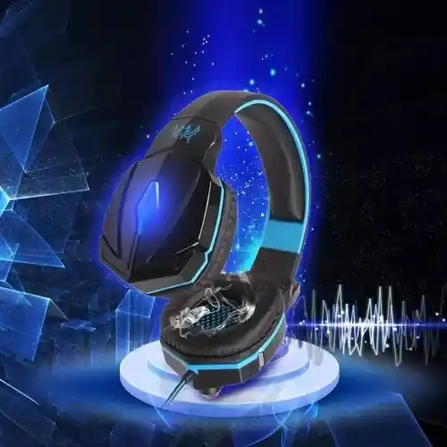 Audifono Diadema Gamer Kotion Each G4000 Usb Microfono Azul